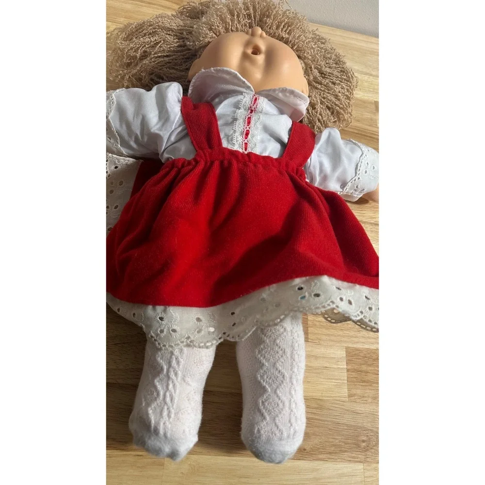Vintage 90s Cabbage Patch Kids First Edition Hasbro Doll Crimp N' Curl Yarn Hair